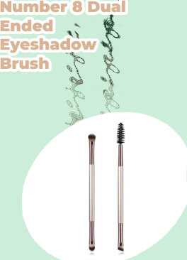 Dual ended eyeshadow brush