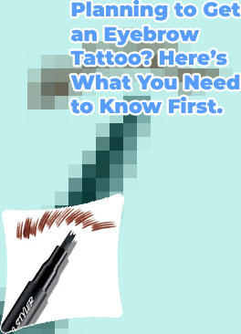 Micro brow tattoo