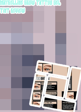 Tattoo brow tint